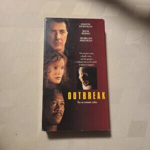 Outbreak VHS Tape  Dustin Hoffman Morgan Freeman used